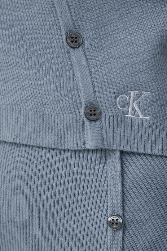 Πλεκτή ζακέτα Calvin Klein Jeans J20J220707.PPYX γκρί