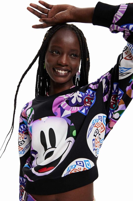 Îmbrăcăminte Desigual hanorac de bumbac 23SWSK25 multicolor