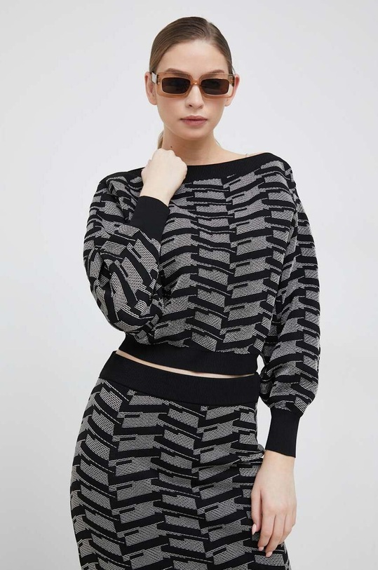 Sisley sweter czarny 1MAKM102K.901