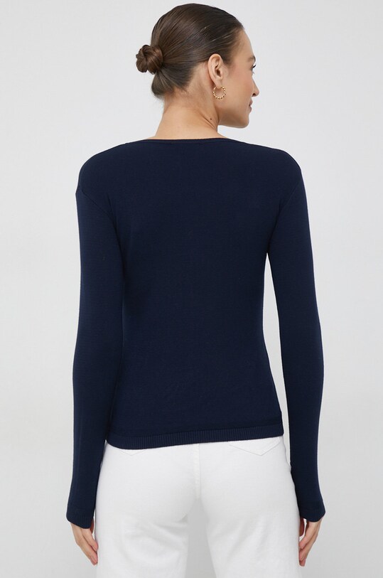 United Colors of Benetton pulover de bumbac 1091D1M08.016. bleumarin