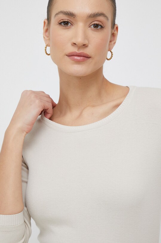 United Colors of Benetton pulover de bumbac bej 1091D1M08.152