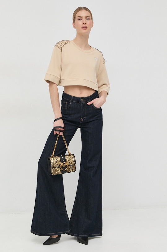 Pinko bluza bawełniana 100374.A0L7 beżowy SS23
