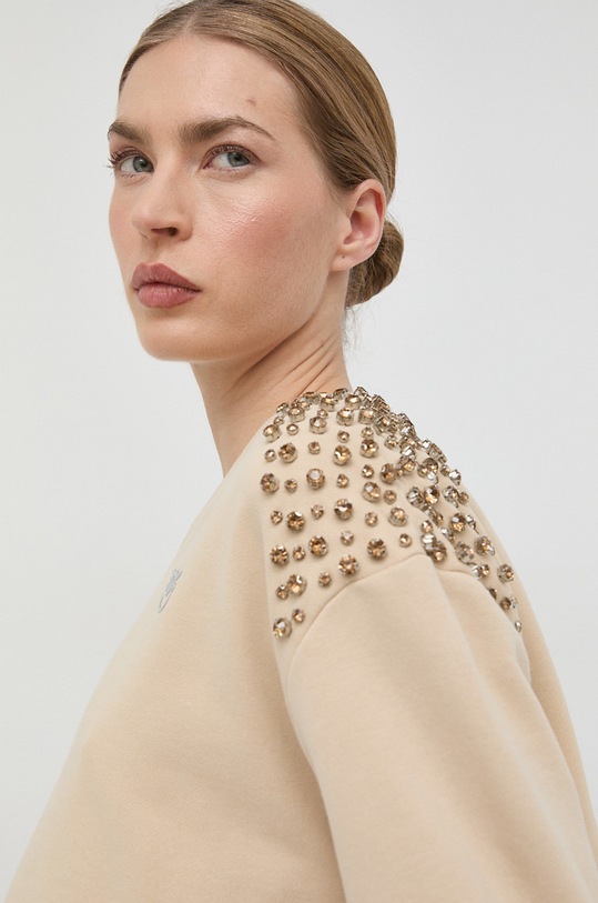 Pinko bluza bawełniana beżowy 100374.A0L7