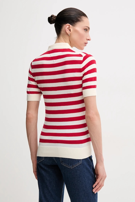Дрехи Тениска с яка Tommy Hilfiger WW0WW37937.PPYX червен
