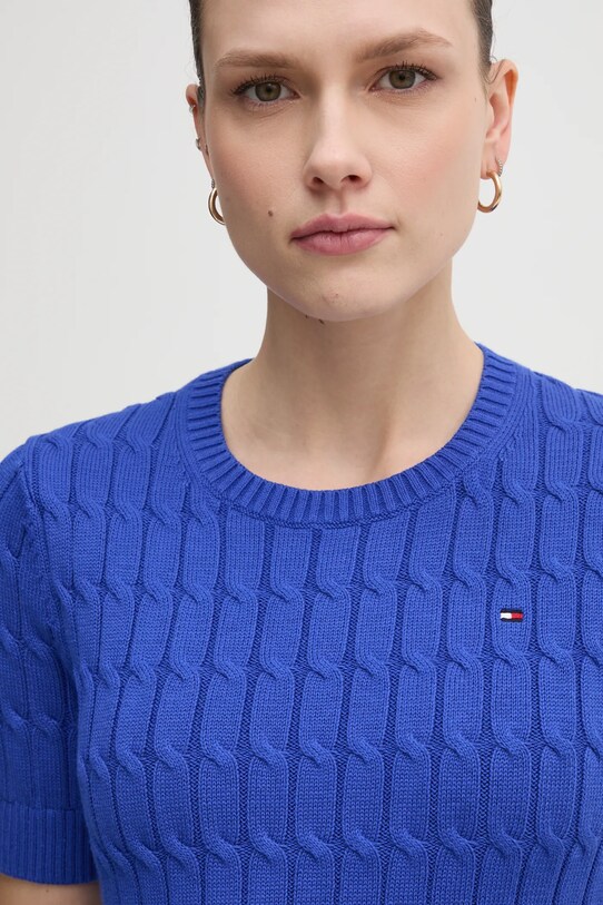 Tommy Hilfiger maglione in cotone blu WW0WW38744.PPYX