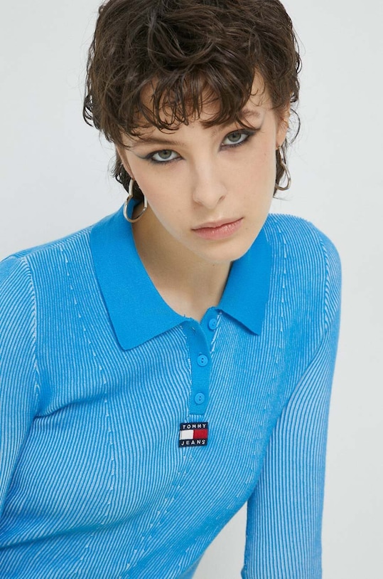 Tommy Jeans sweter niebieski DW0DW15394.PPYX