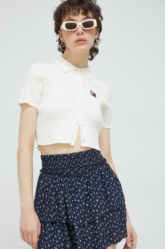 Tommy Jeans kardigan pozostałe beżowy DW0DW15395.PPYX