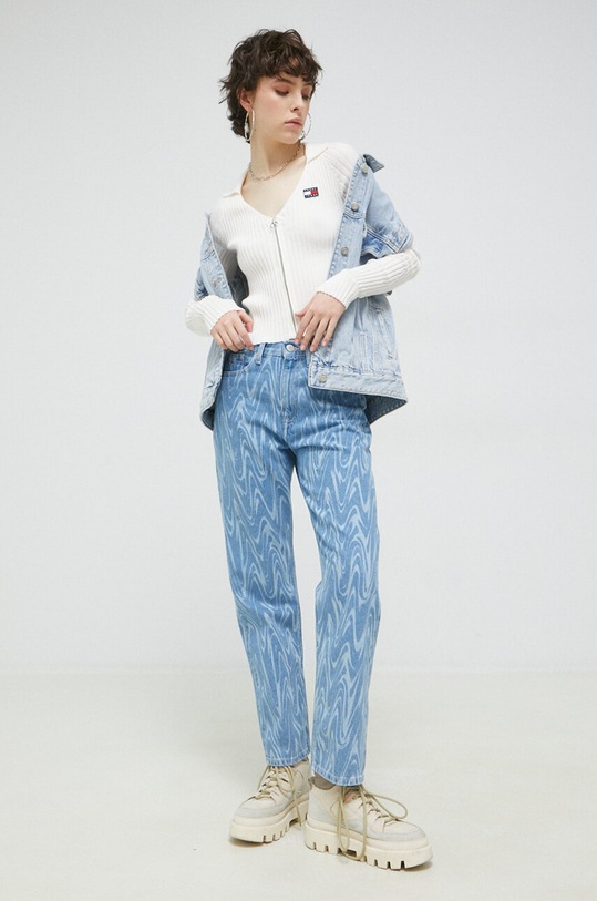 Kardigan Tommy Jeans DW0DW15783.PPYX béžová SS23