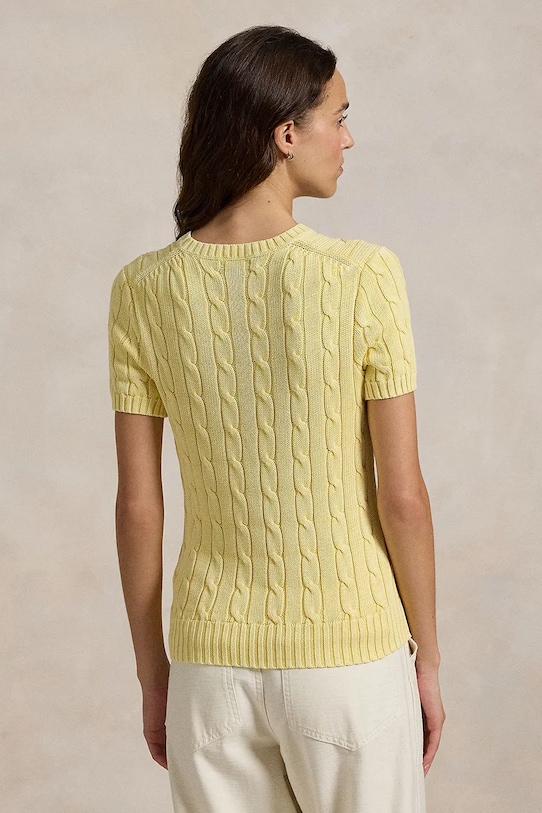 Bavlnený sveter Polo Ralph Lauren 211895379 žltá SS25