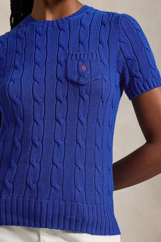 Βαμβακερό πουλόβερ Polo Ralph Lauren μπλε 211895379