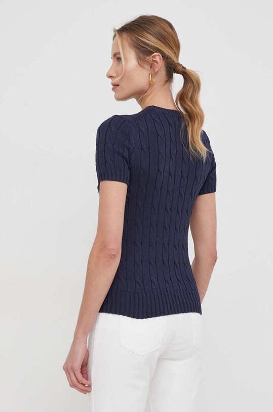 Ρούχα Βαμβακερό πουλόβερ Polo Ralph Lauren 211895379 σκούρο μπλε