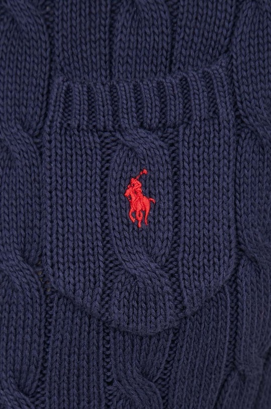 Хлопковый свитер Polo Ralph Lauren 211895379 тёмно-синий