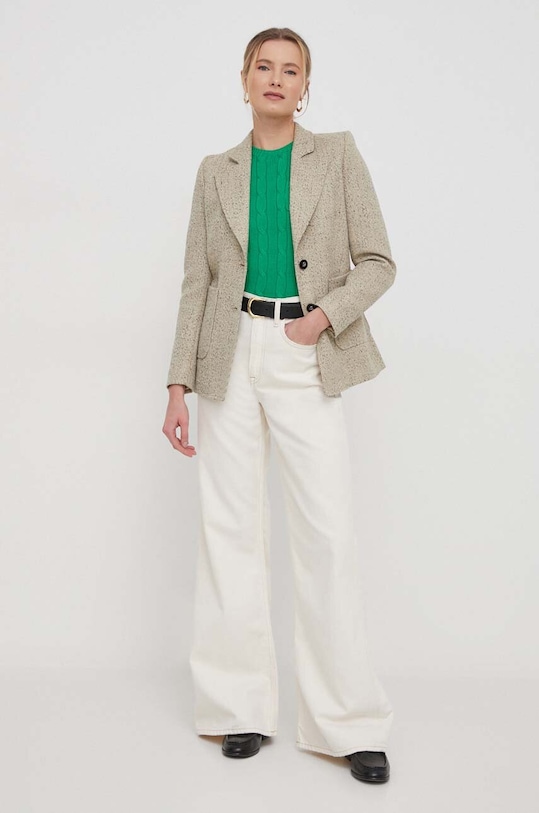 Βαμβακερό πουλόβερ Polo Ralph Lauren 211895379 πράσινο SS25