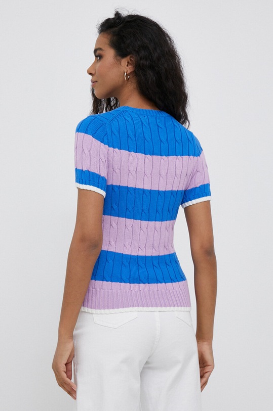 Odzież Polo Ralph Lauren sweter bawełniany 211913765 niebieski