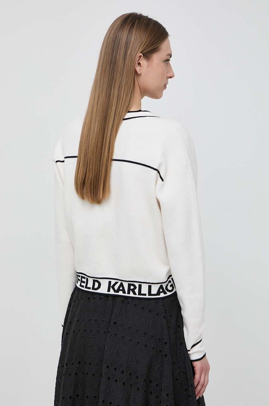 Ρούχα Ζακέτα από μίγμα μαλλιού Karl Lagerfeld 231W2011 μπεζ