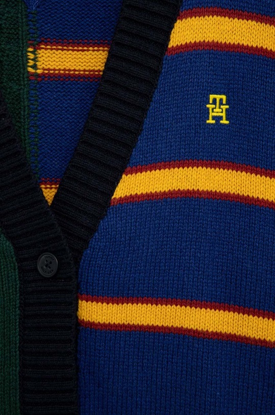 Lány Tommy Hilfiger gyerekkardigán gyapjúkeverékből KG0KG07077.PPYX sötétkék