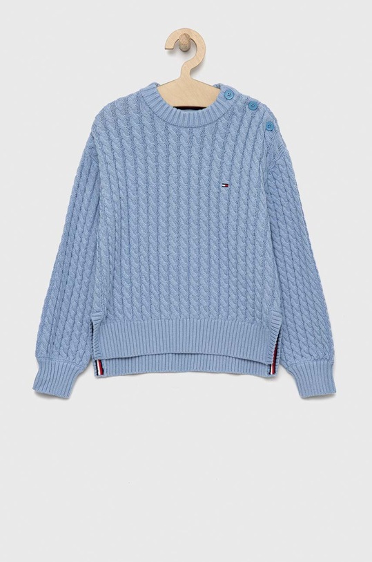 Tommy Hilfiger sweter bawełniany dziecięcy pozostałe niebieski KG0KG07106.PPYX