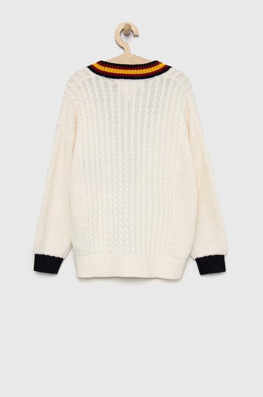 Tommy Hilfiger gyerek kardigán KG0KG07076.PPYX fehér SS23