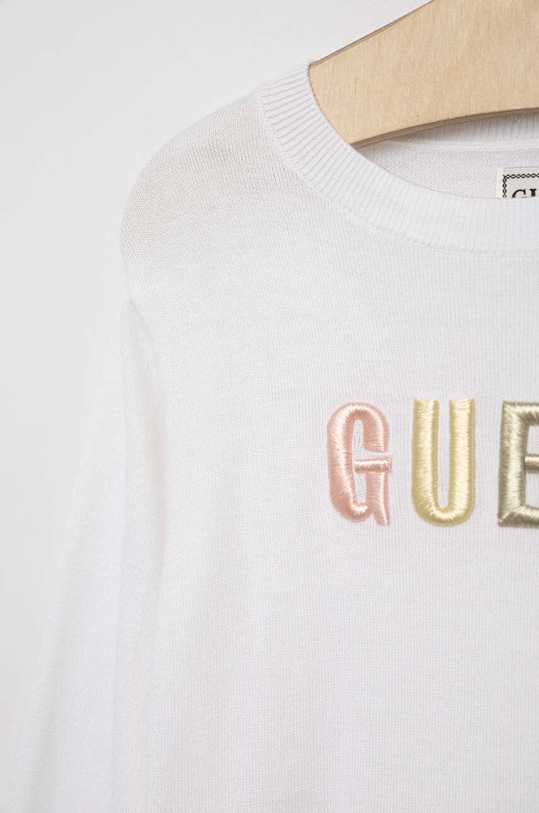 Dziewczynka Guess sweter dziecięcy K3GR00.Z36I0.PPYX biały