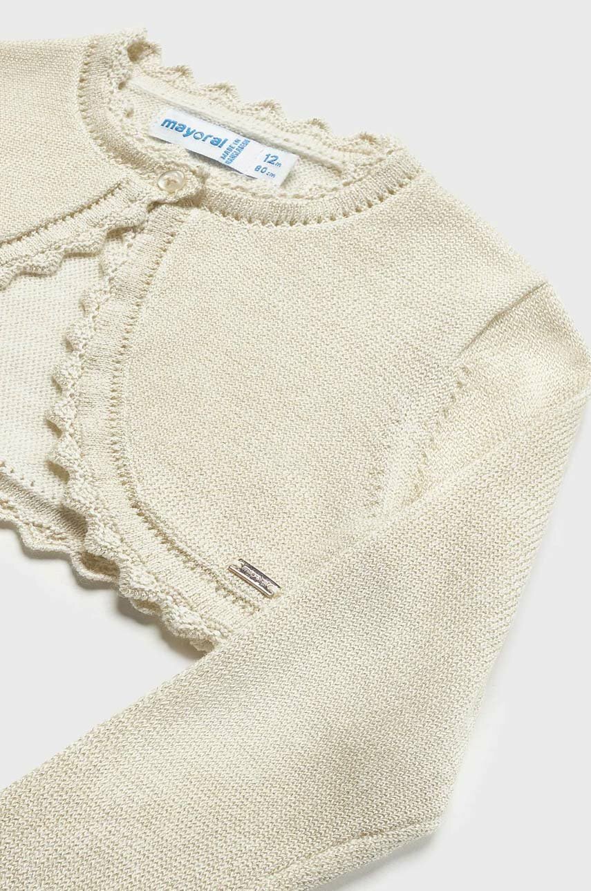 Kardigan za bebe Mayoral bež 306.4C.BABY
