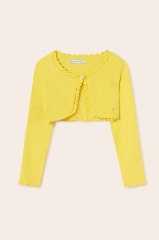 Mayoral gyerek kardigán vékony sárga 332.8A.JUNIOR.G