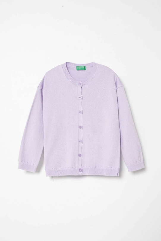 United Colors of Benetton cardigan copii uni violet 1194G5007.P.SEASONAL