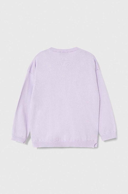 Dječji kardigan United Colors of Benetton 1194G5007.P.SEASONAL ljubičasta SS24