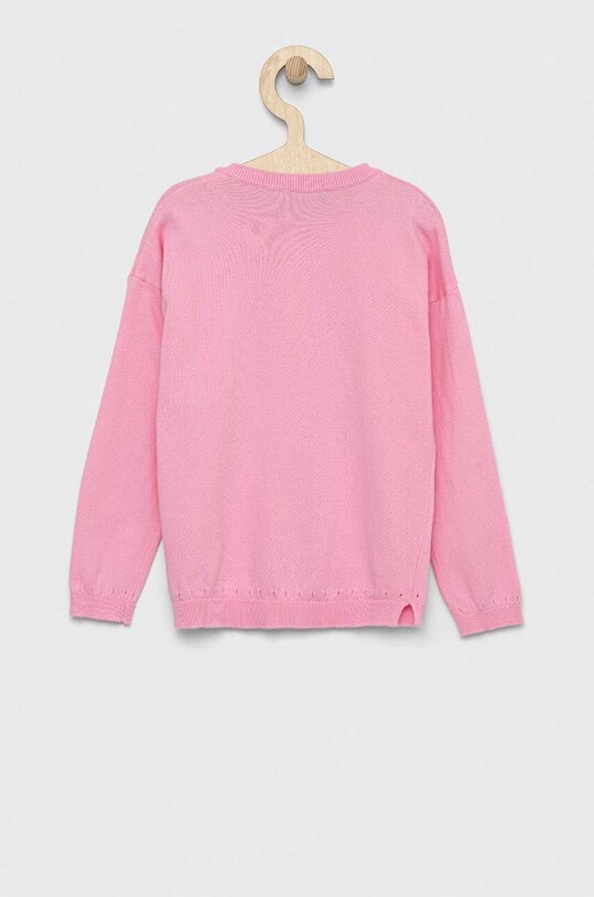 United Colors of Benetton cardigan copii 1194G5007.P.SEASONAL roz SS24