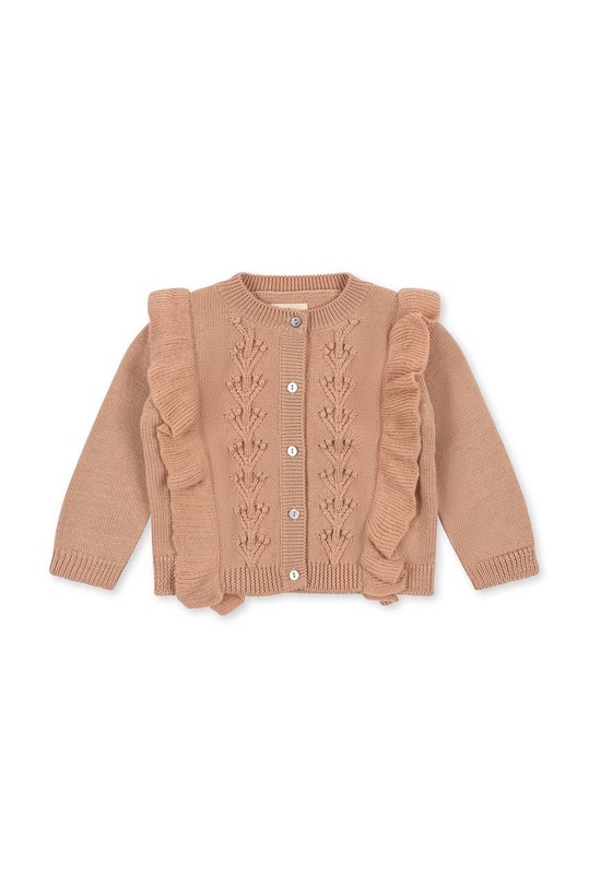Konges Sløjd gyerek kardigán sima rózsaszín KS3843