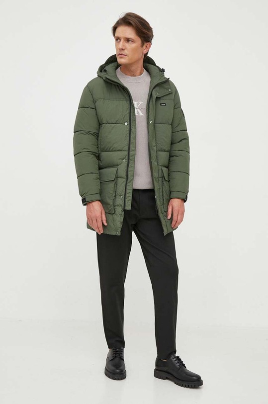 Calvin Klein Jeans sweter bawełniany J30J322460.PPYX szary AW23