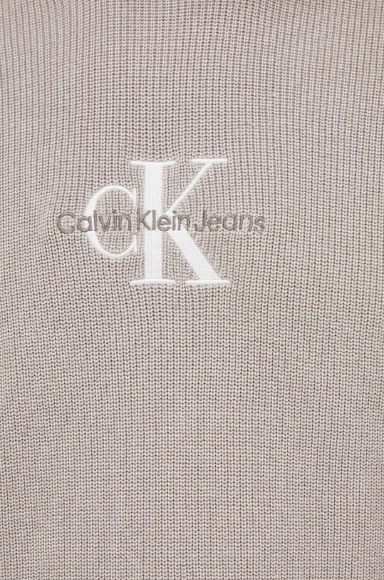Calvin Klein Jeans sweter bawełniany J30J322460.PPYX szary