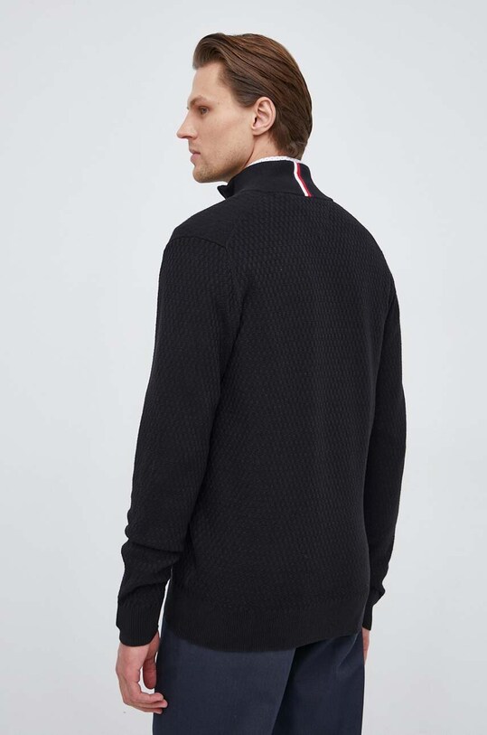 Ρούχα Βαμβακερή ζακέτα Tommy Hilfiger MW0MW29030.PPYX μαύρο