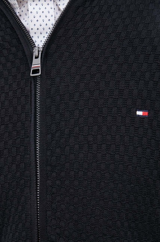 Tommy Hilfiger kardigan bawełniany MW0MW29030.PPYX czarny