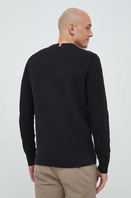 Ruházat Tommy Hilfiger pamut pulóver MW0MW29035.PPYX fekete