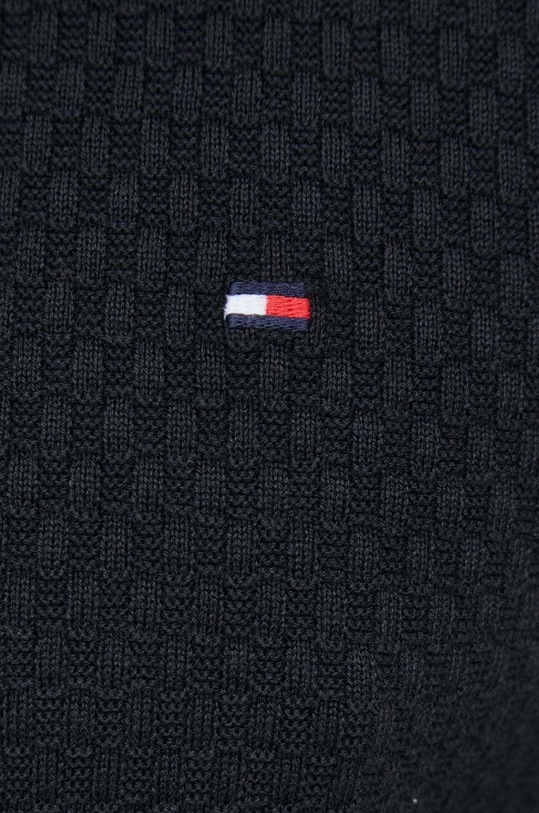Tommy Hilfiger pamut pulóver MW0MW29035.PPYX fekete
