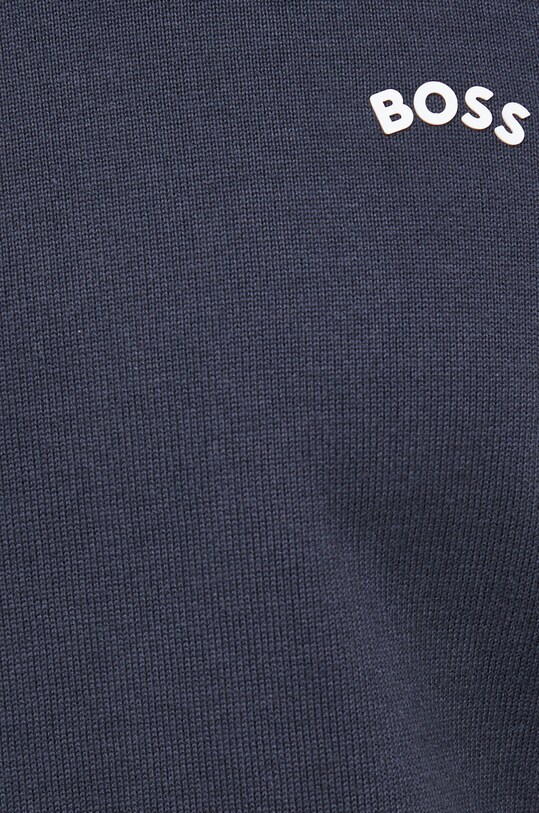 BOSS sweter bawełniany BOSS GREEN 50482370 granatowy