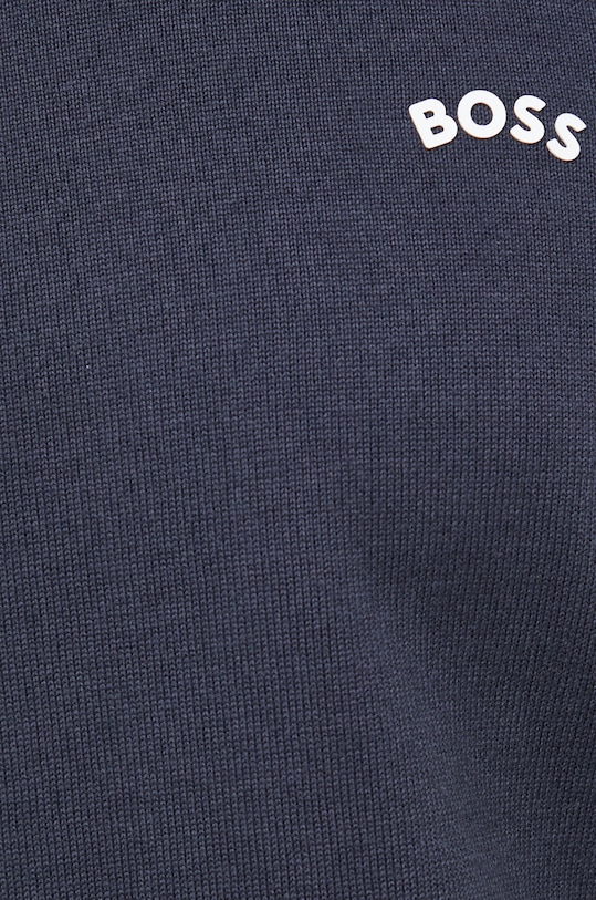 BOSS sweter bawełniany BOSS GREEN 50482370 granatowy