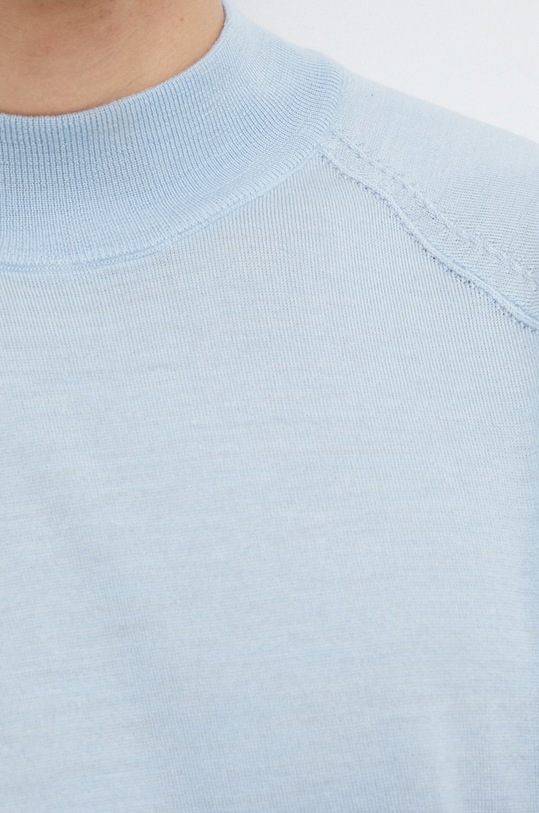 Шерстяной свитер BOSS 50482258 голубой