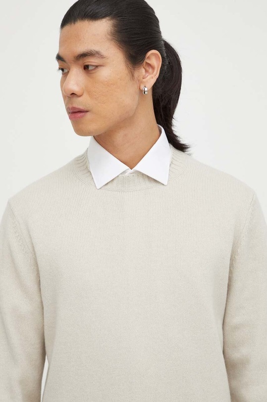 Vlnený sveter Samsoe Samsoe SYLLI béžová M20500076