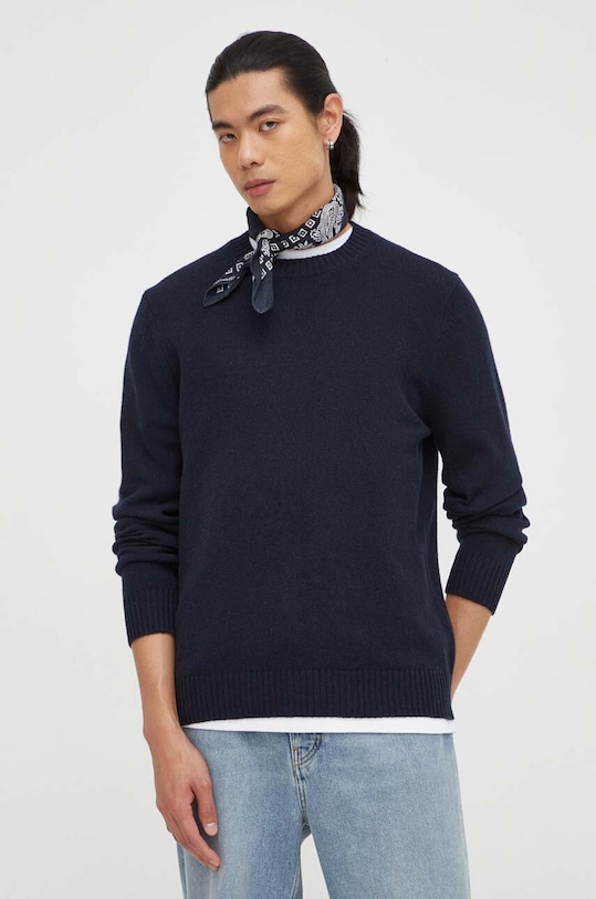 Samsoe Samsoe maglione in lana lana blu navy M20500076