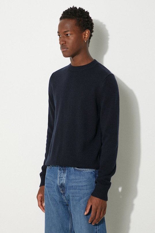 Vlněný svetr Samsoe Samsoe SYLLI námořnická modř M20500076