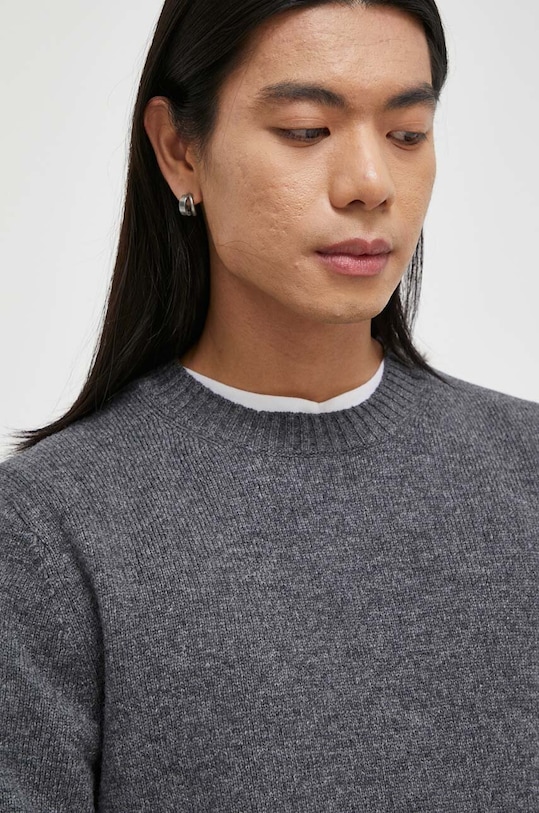 Samsoe Samsoe sweter wełniany SYLLI szary M20500076