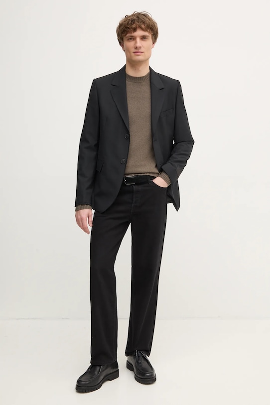 Samsoe Samsoe gyapjú pulóver SYLLI M20500076 zöld SS25