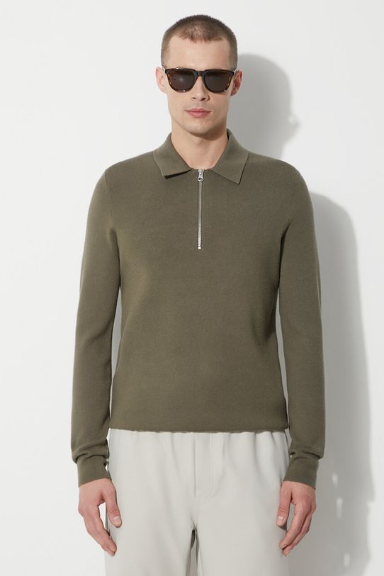 Samsoe Samsoe sweter GUNA gładkie zielony M22400055