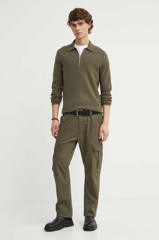 Πουλόβερ Samsoe Samsoe M22400055 πράσινο AW24