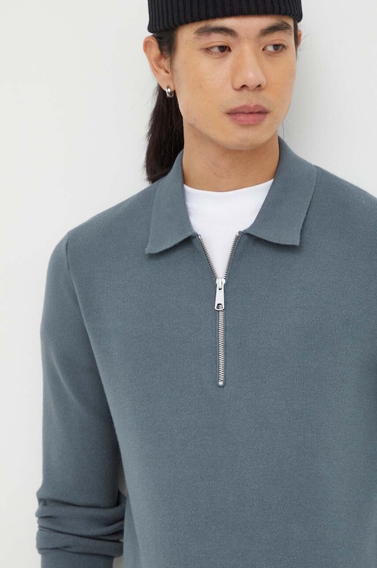 Samsoe Samsoe sweter GUNA niebieski M22400055