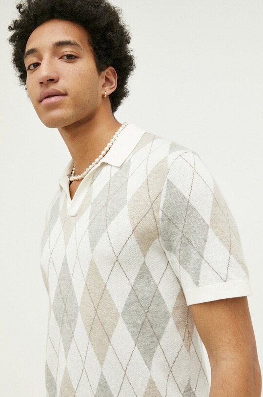 Abercrombie & Fitch polo beżowy KI120.3014.108