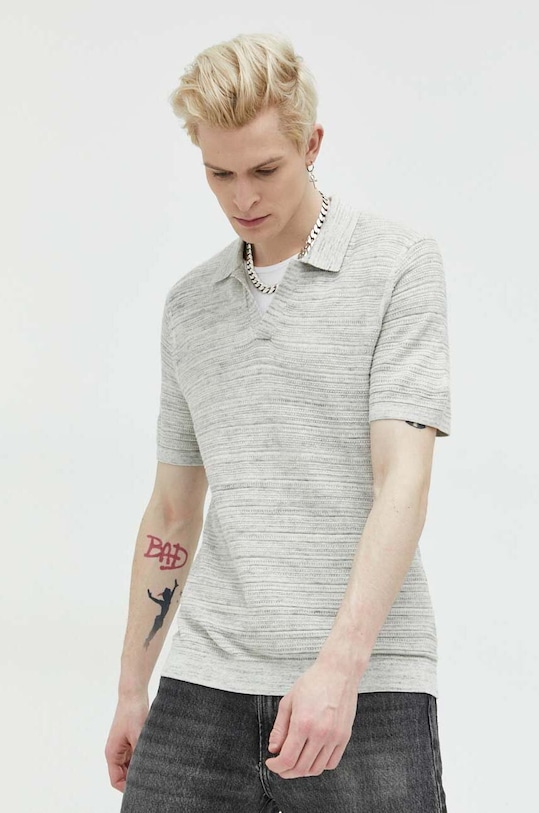 Abercrombie & Fitch pulover subtiri gri KI120.3027.110