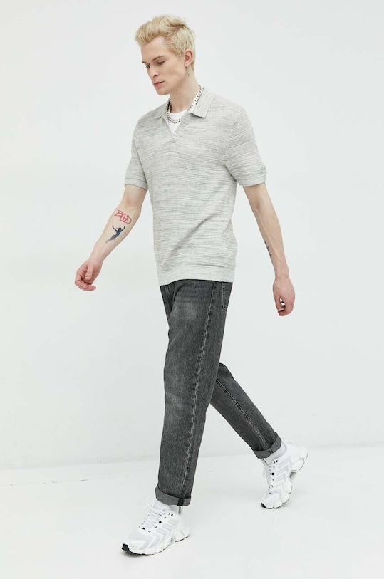 Abercrombie & Fitch pulover KI120.3027.110 gri SS23