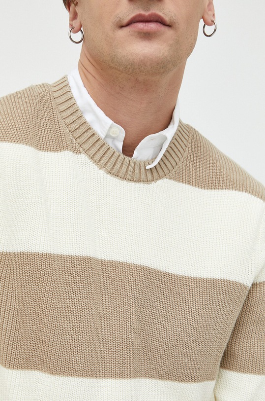 Hollister Co. sweter KI320.3001.404 beżowy